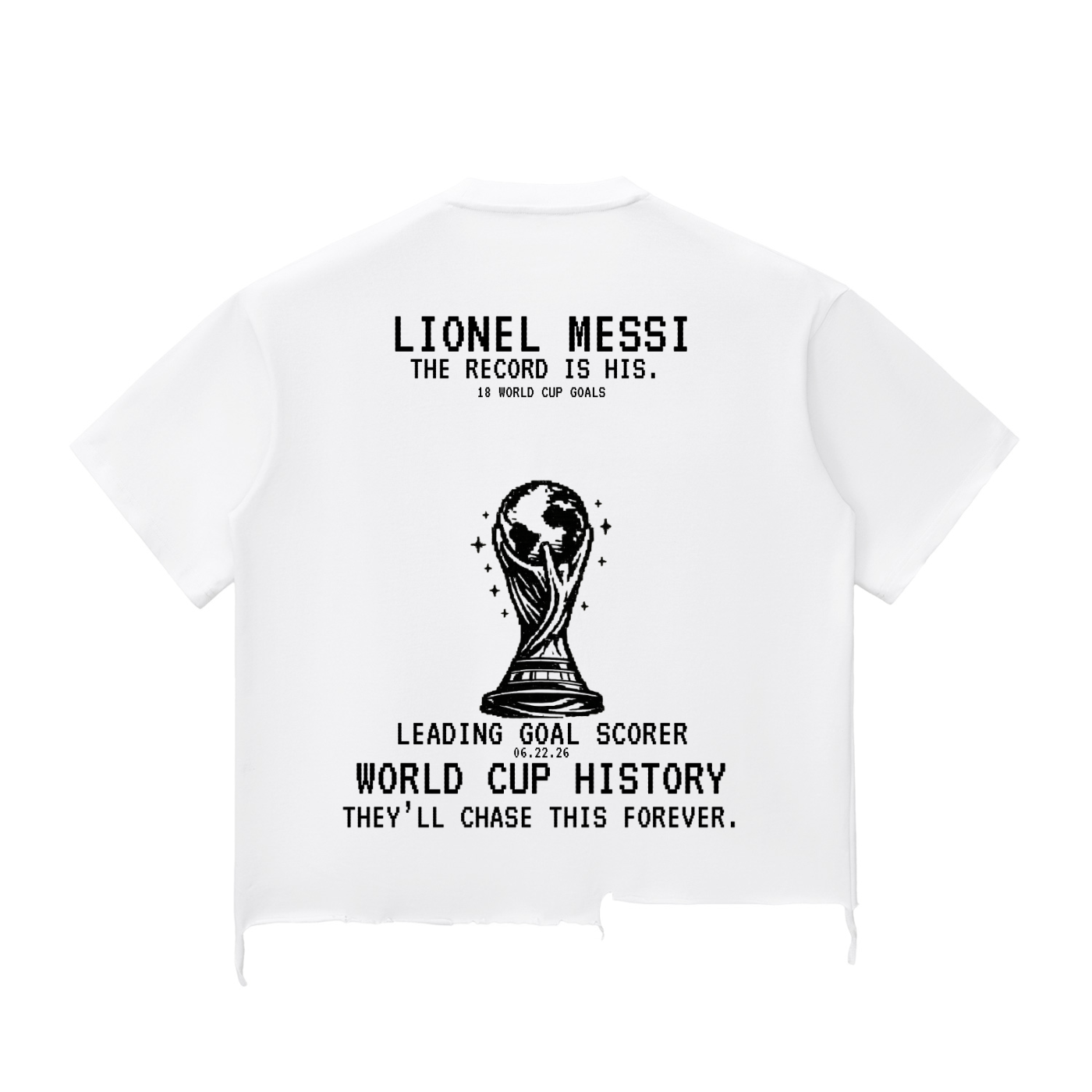 THE RECORD IS HIS TEE